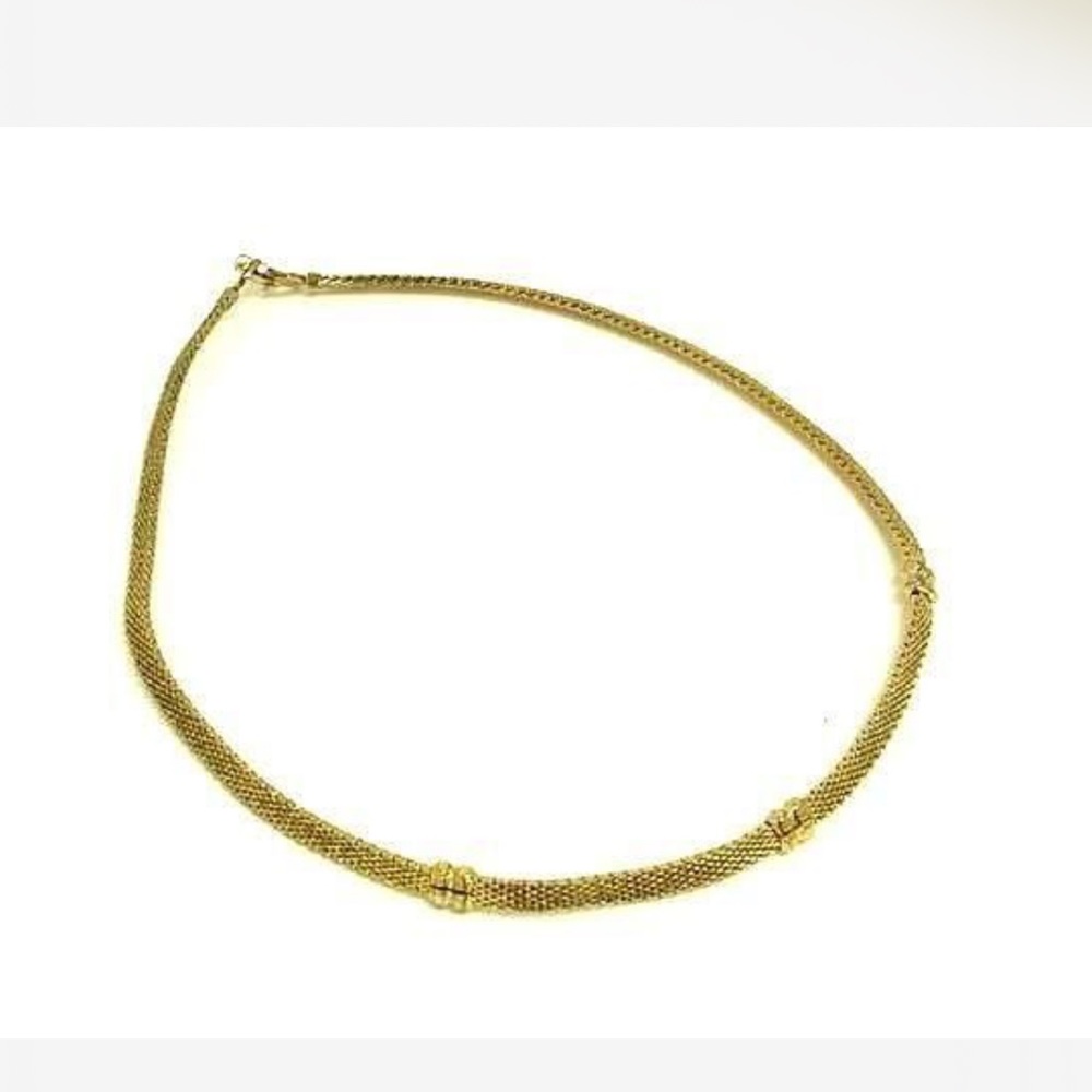 Vintage Christian Dior gold choker